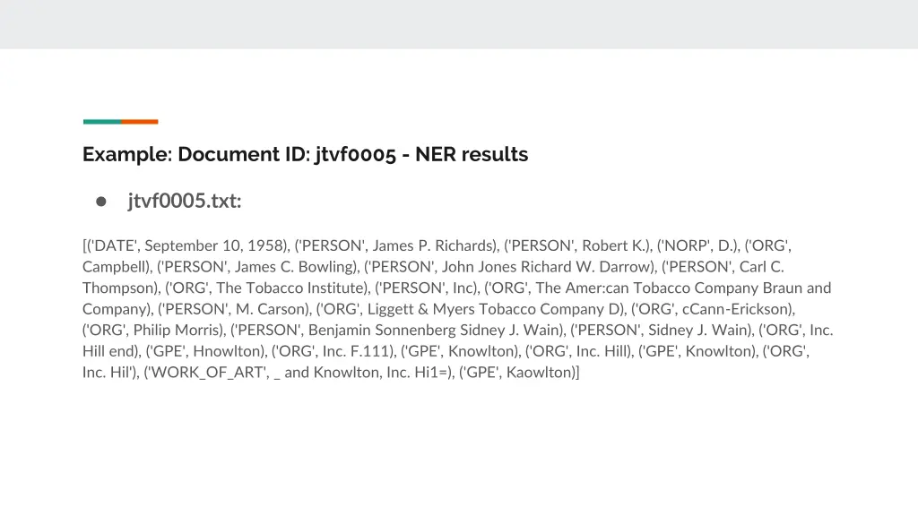 example document id jtvf0005 ner results