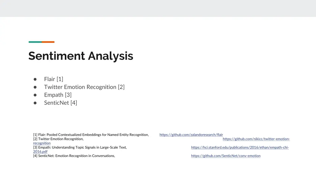 sentiment analysis