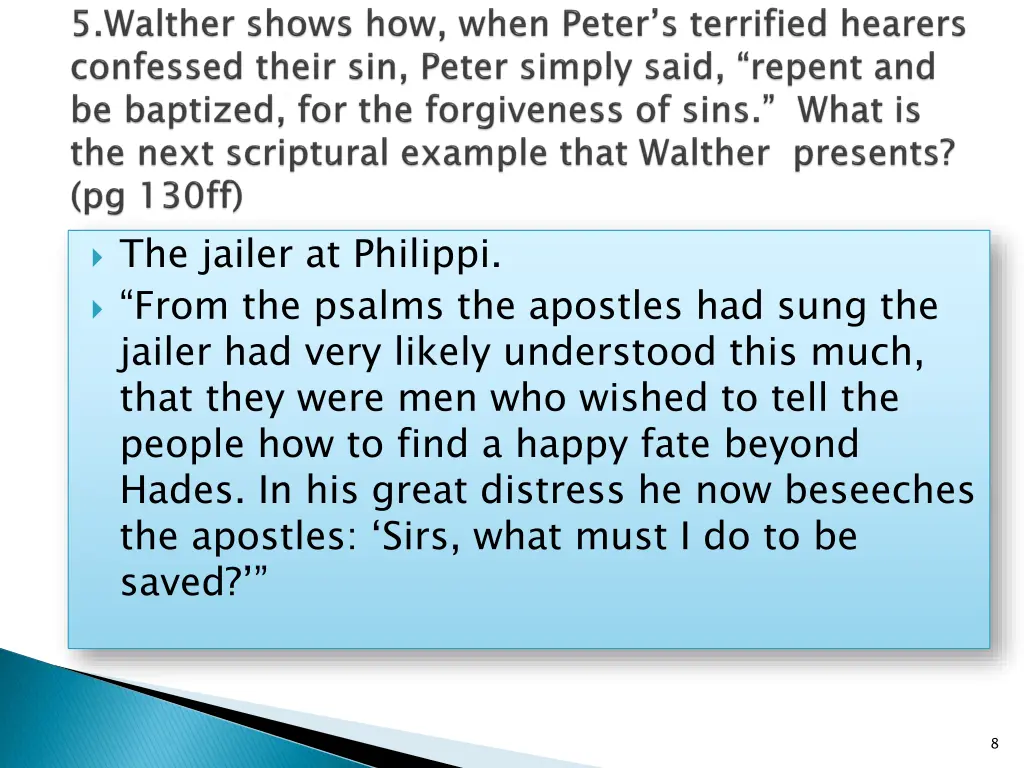 the jailer at philippi from the psalms