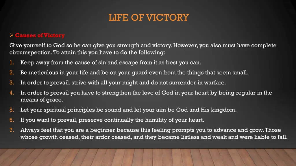 life of victory 1