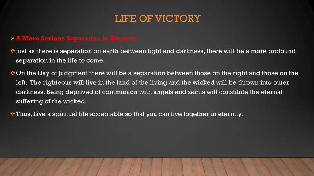 life of victory 3