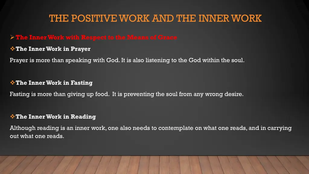 the positive work and the inner work 2