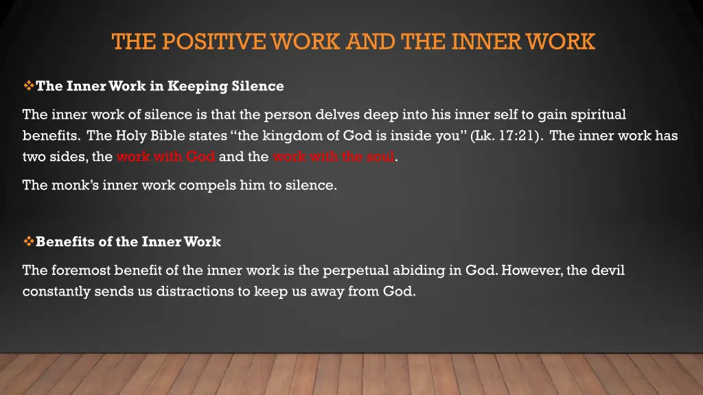 the positive work and the inner work 3