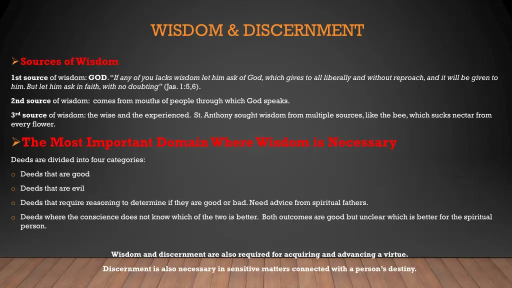 wisdom discernment 1