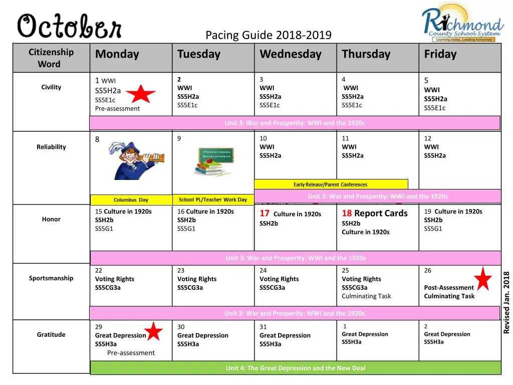 pacing guide 2018 2019 1