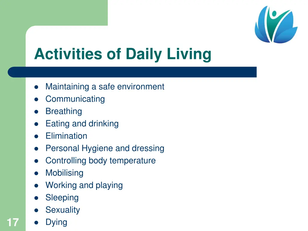 activities of daily living