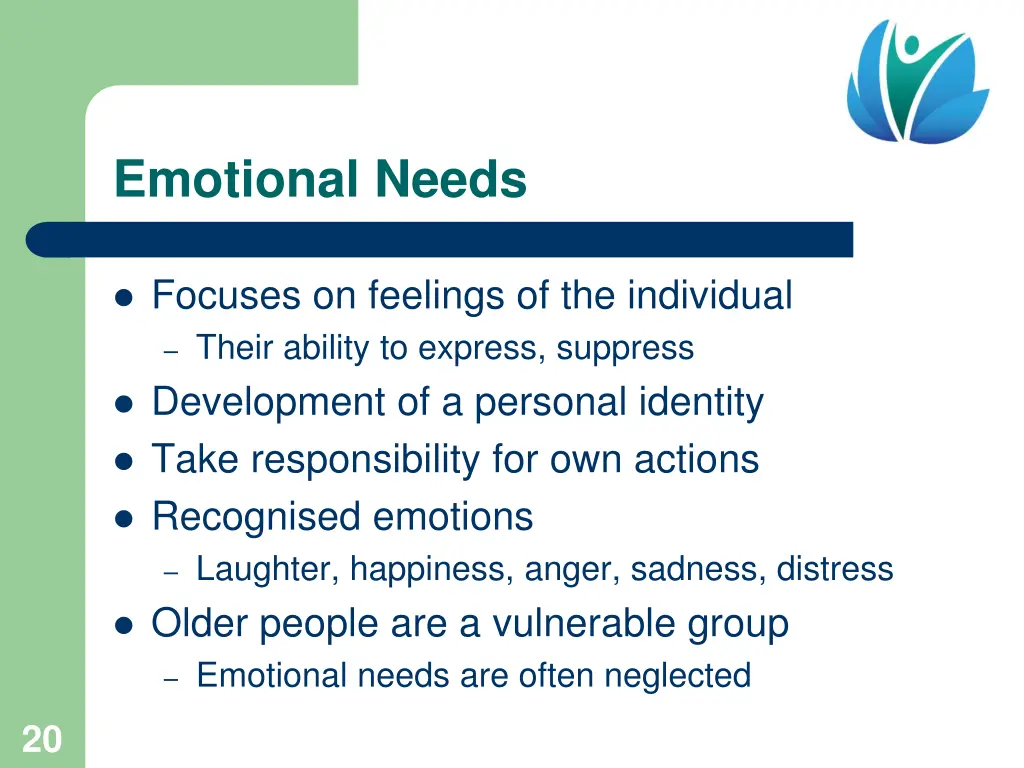 emotional needs