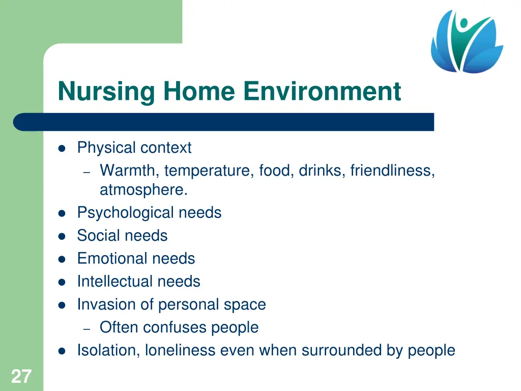 nursing home environment