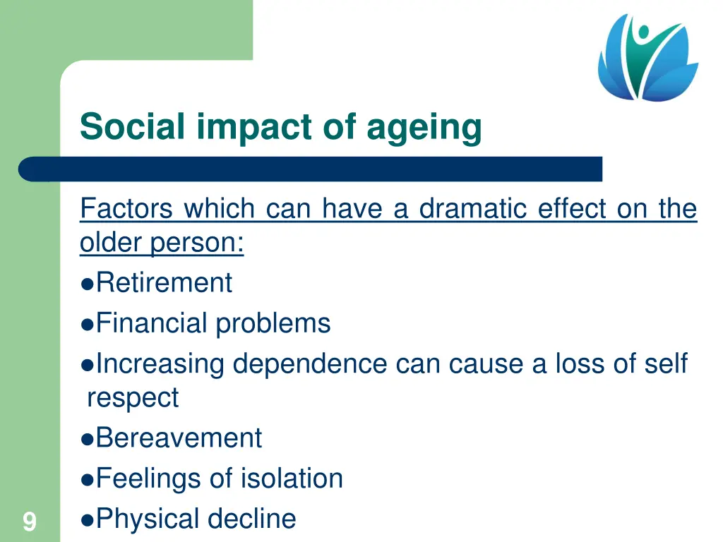 social impact of ageing