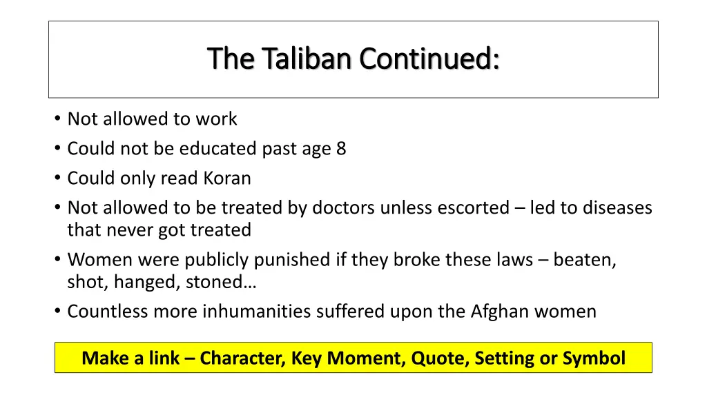 the taliban the taliban continued