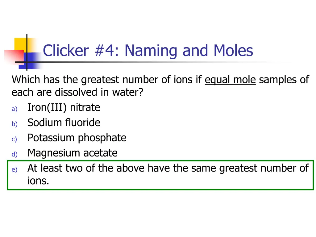 clicker 4 naming and moles