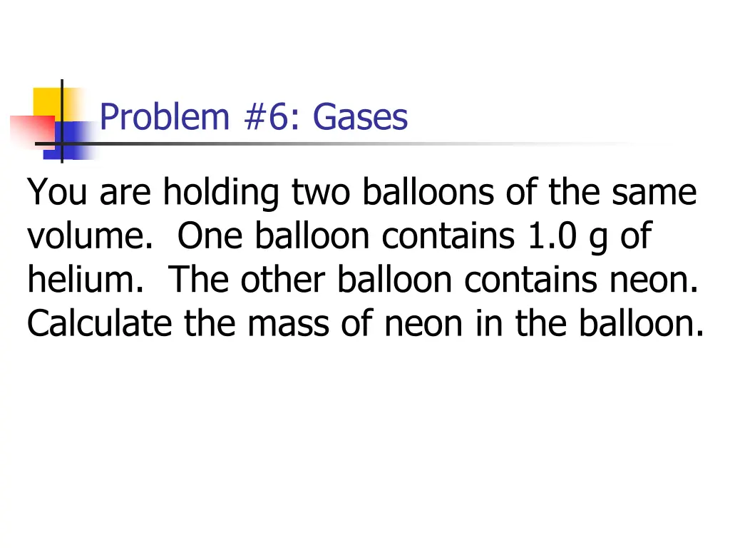 problem 6 gases