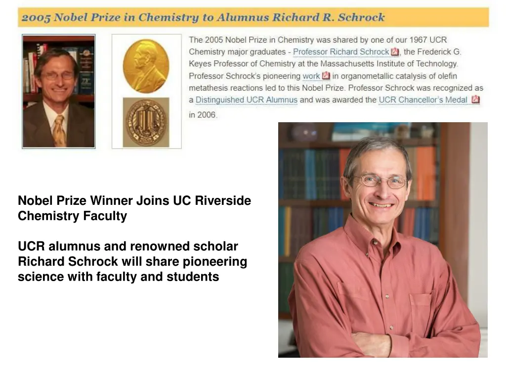 nobel prize winner joins uc riverside chemistry