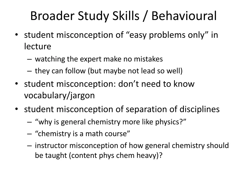 broader study skills behavioural