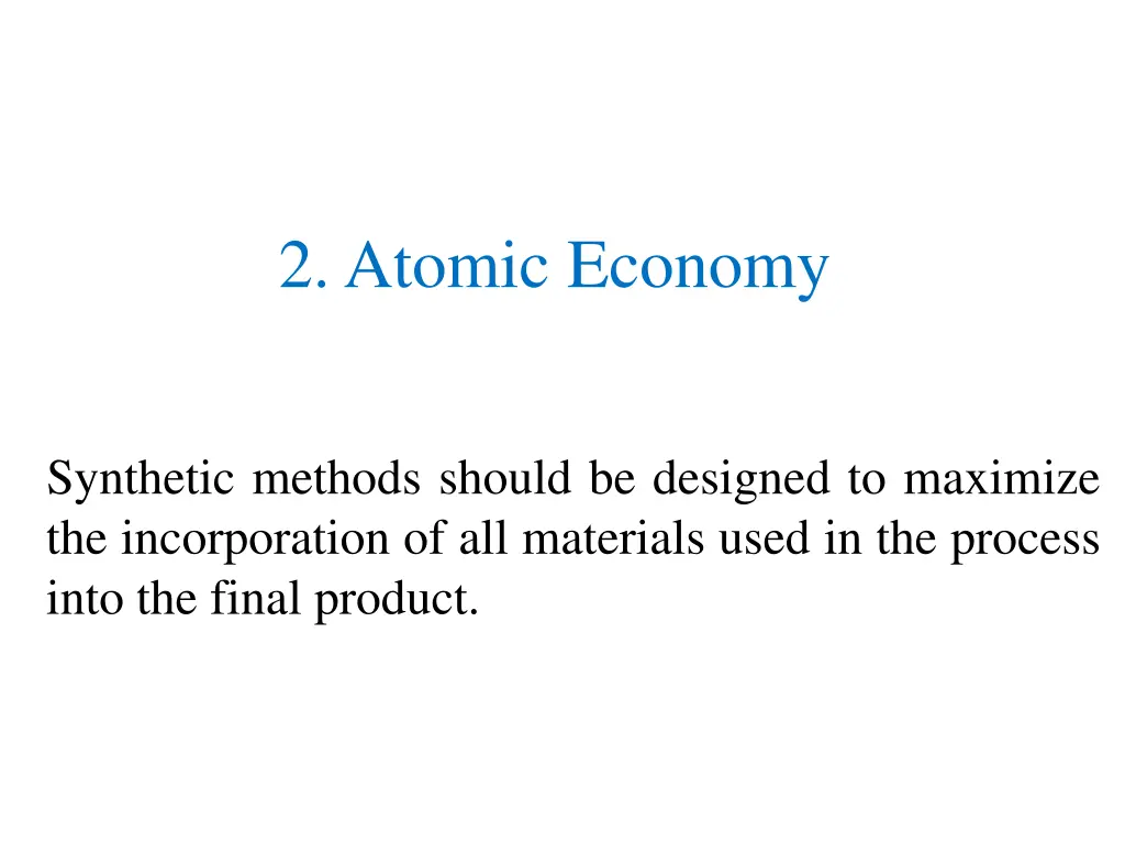 2 atomic economy