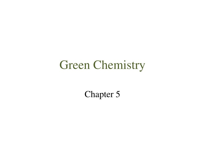 green chemistry