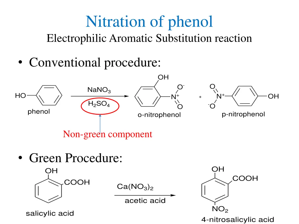 nitration of phenol electrophilic aromatic