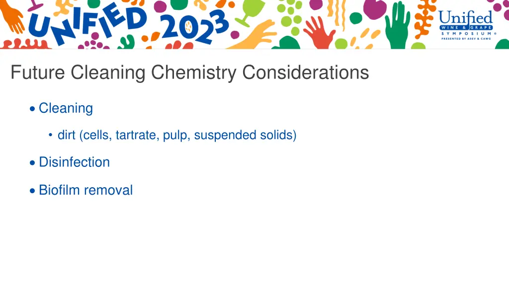 future cleaning chemistry considerations