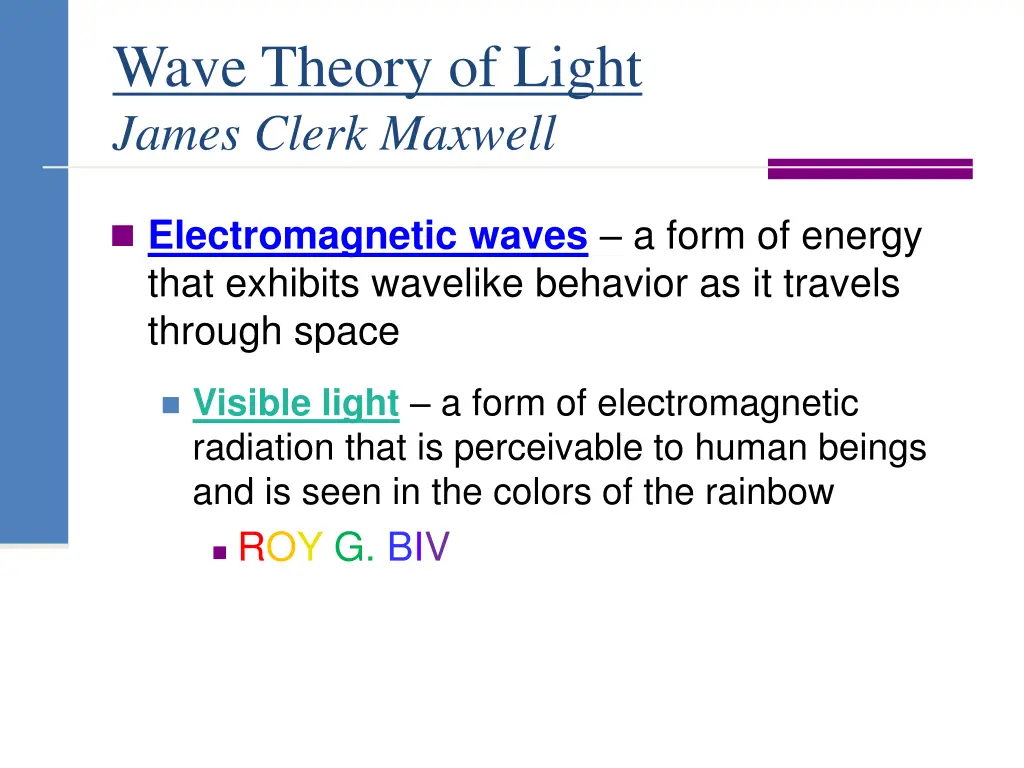 wave theory of light james clerk maxwell