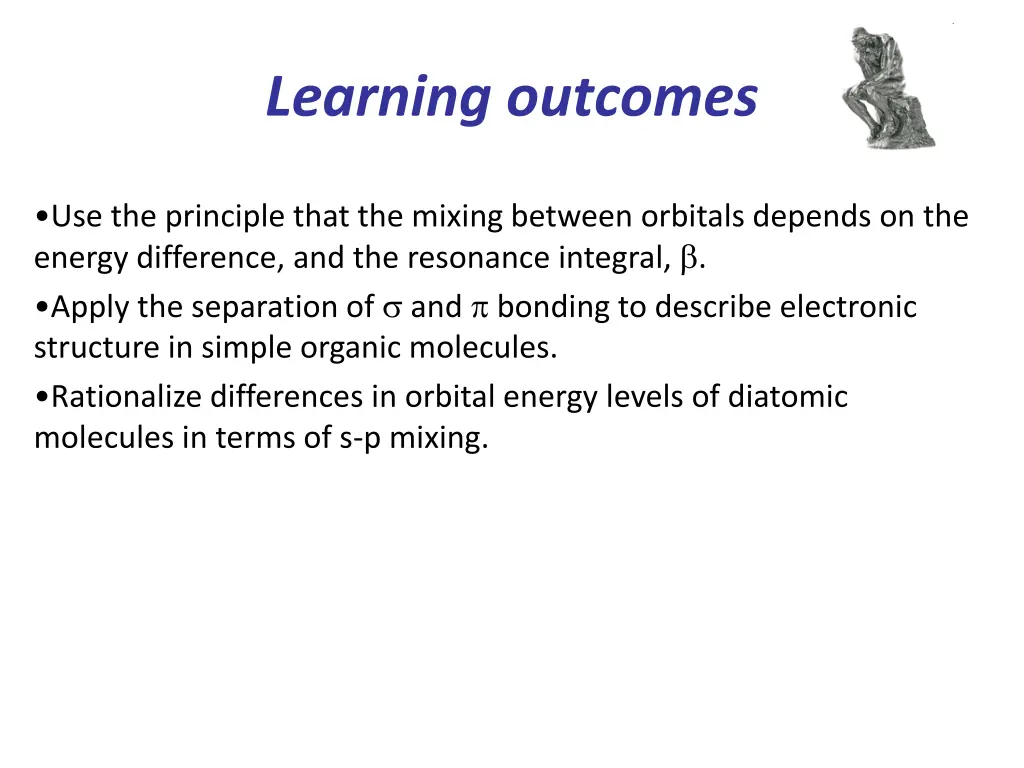 learning outcomes