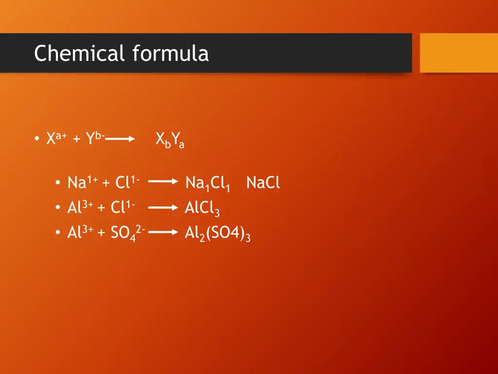 chemical formula