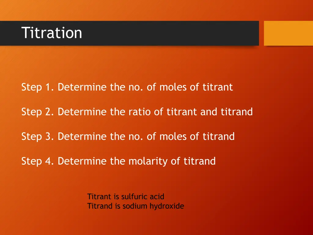 titration