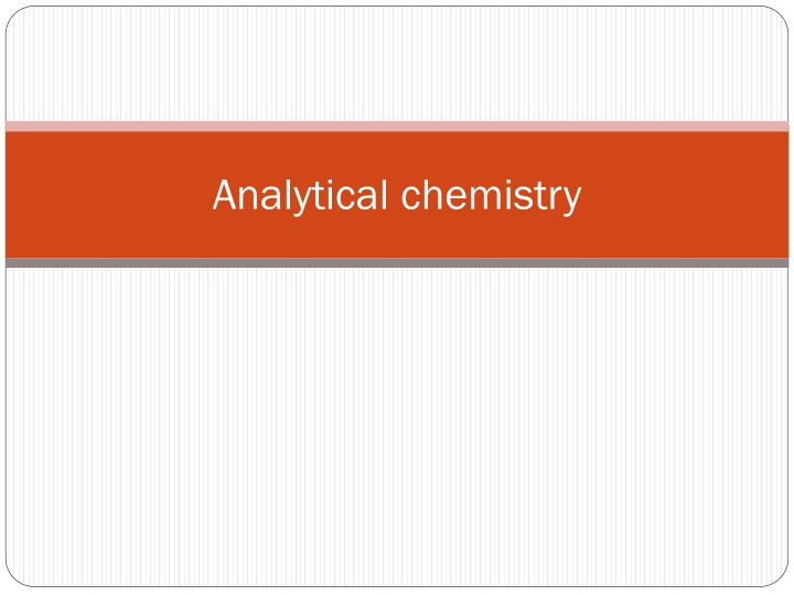 analytical chemistry