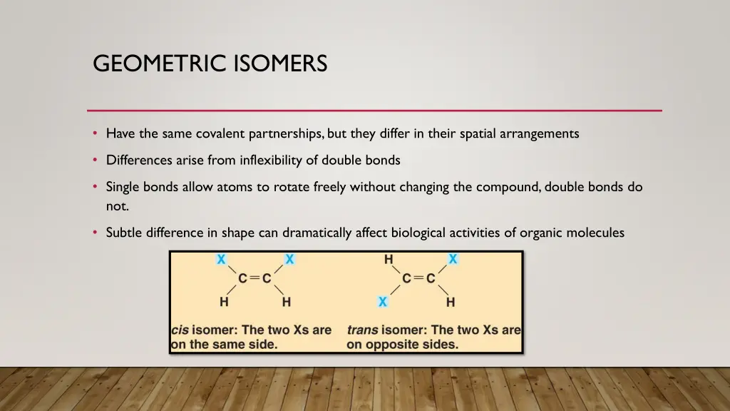 geometric isomers