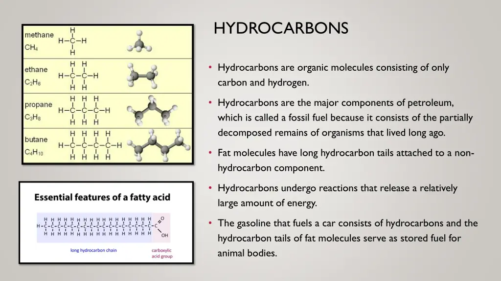 hydrocarbons