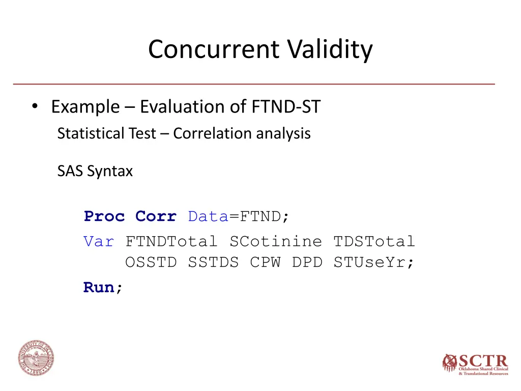 concurrent validity 2