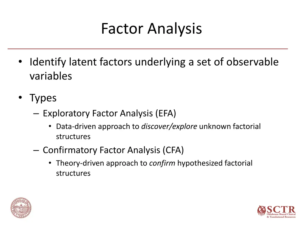 factor analysis