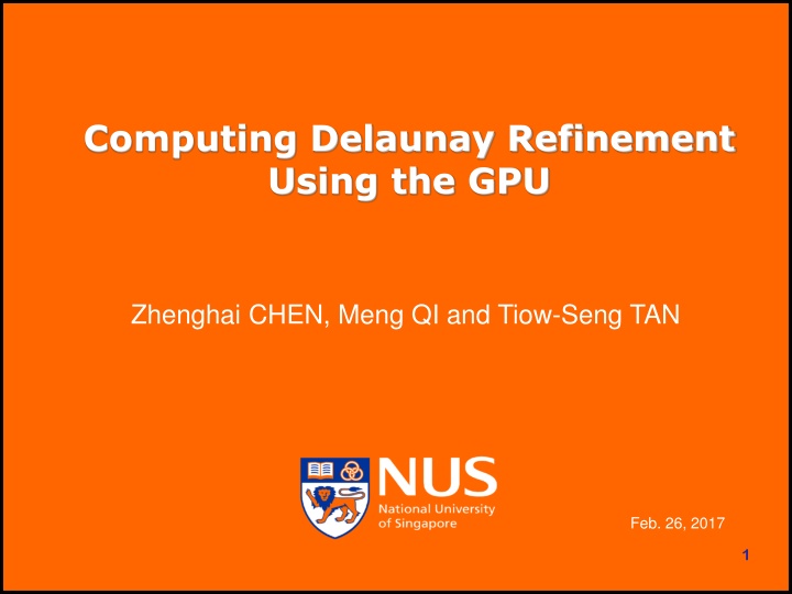 computing delaunay refinement using the gpu