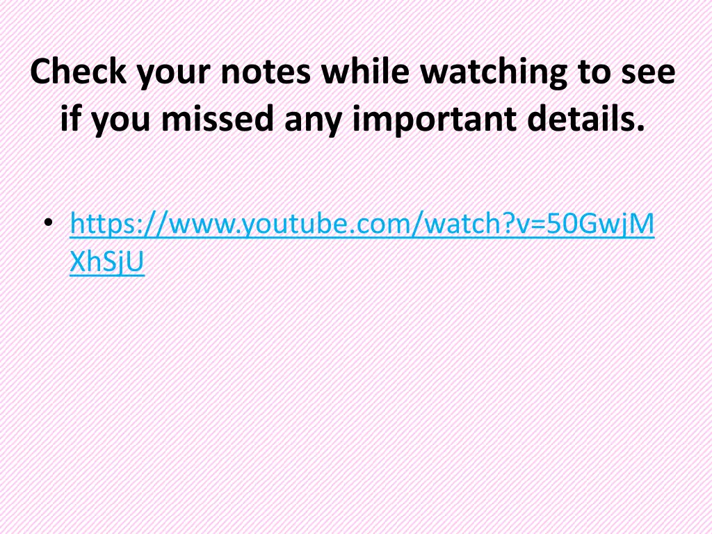 check your notes while watching