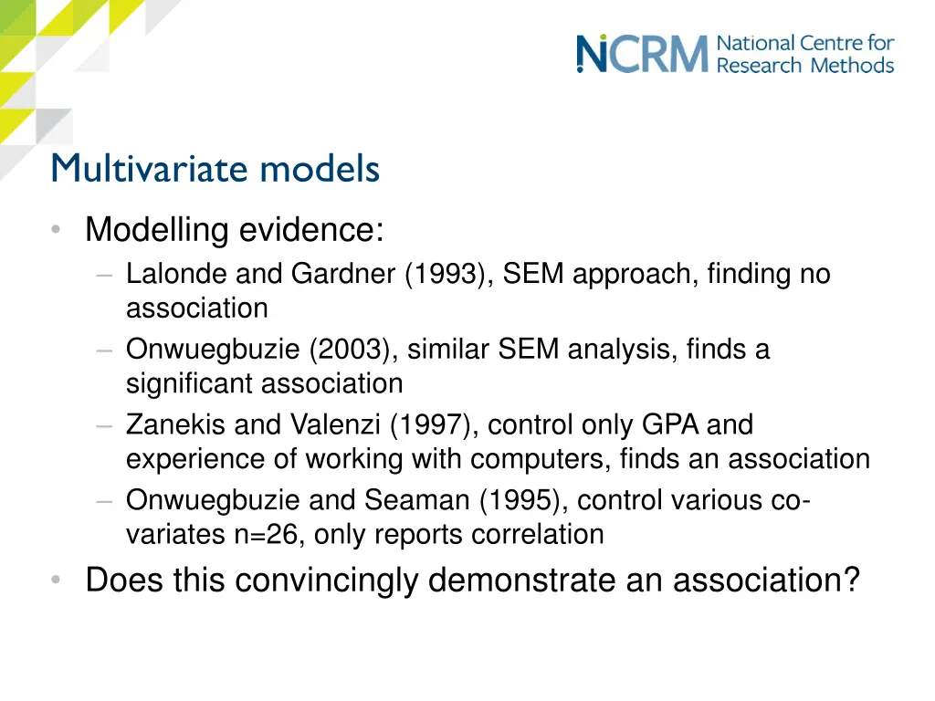 multivariate models