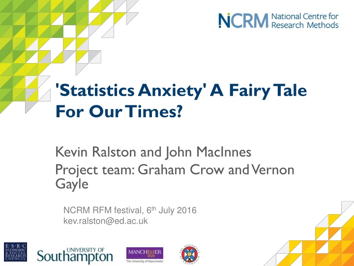 statistics anxiety a fairy tale for our times