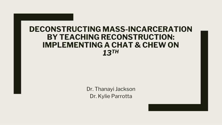 deconstructing mass incarceration by teaching