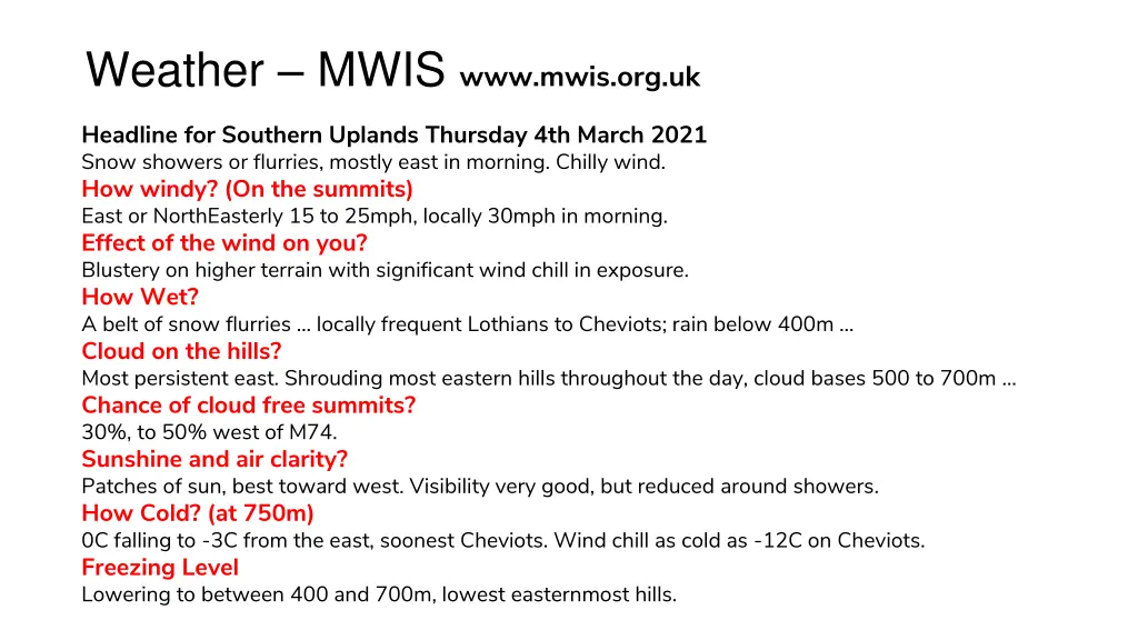 weather mwis www mwis org uk 1