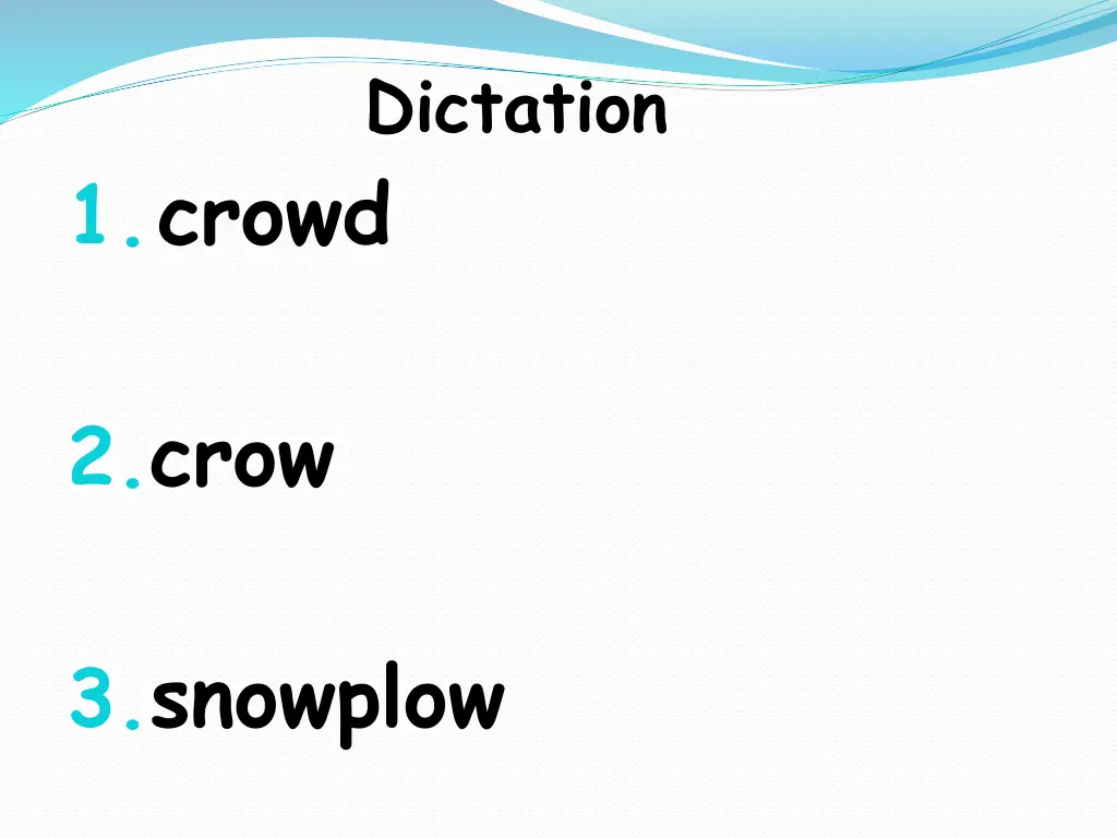 dictation