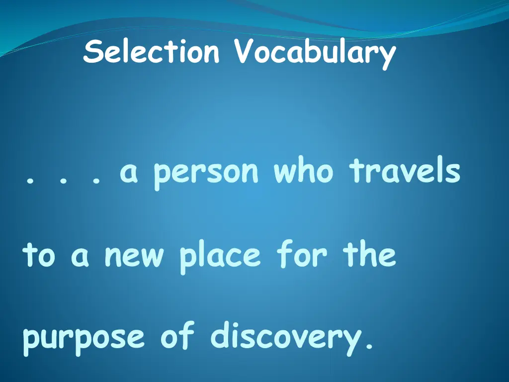 selection vocabulary 4