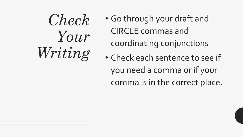 check your writing