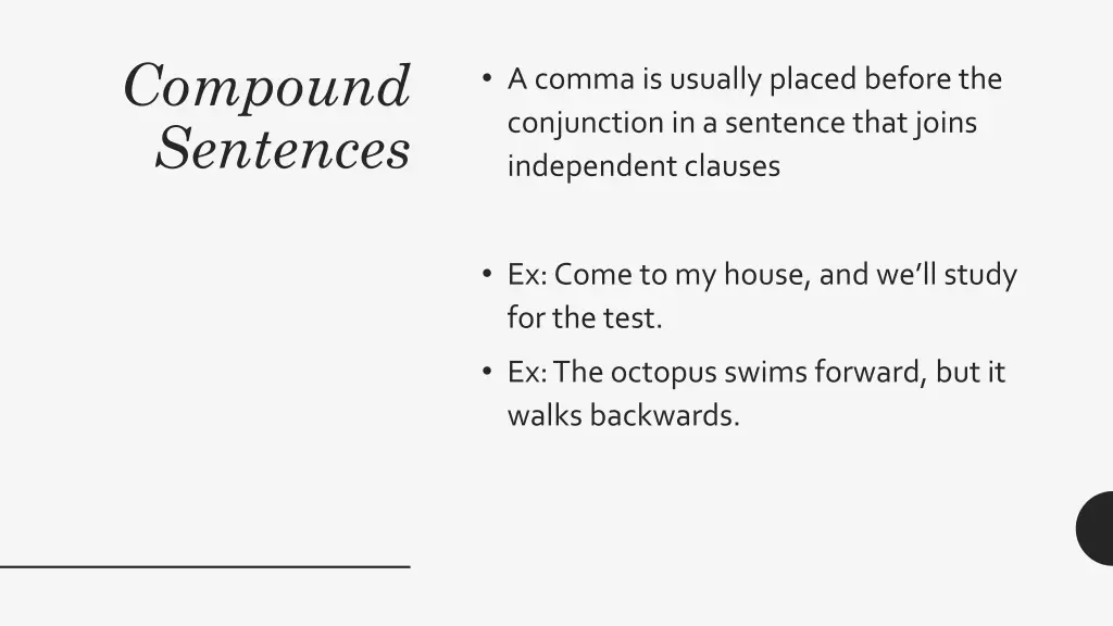 compound sentences 1