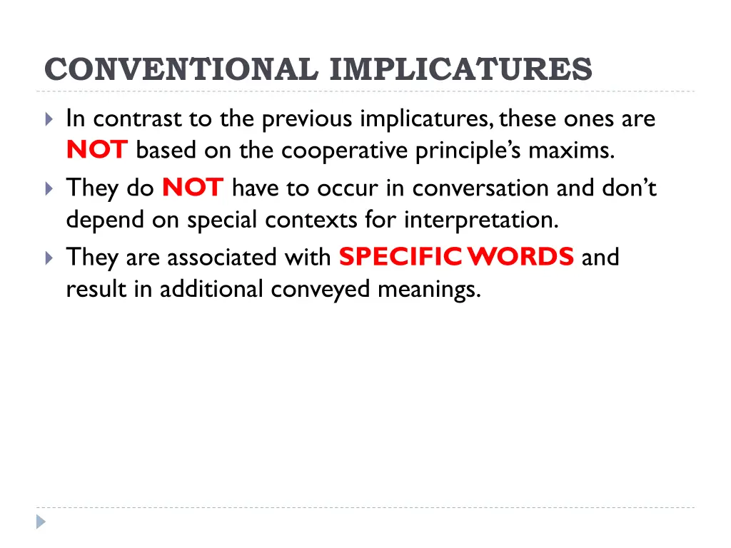 conventional implicatures 1