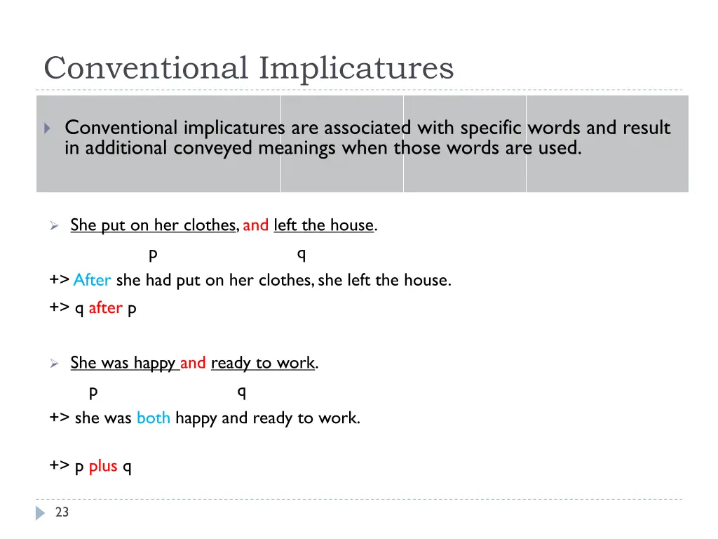 conventional implicatures