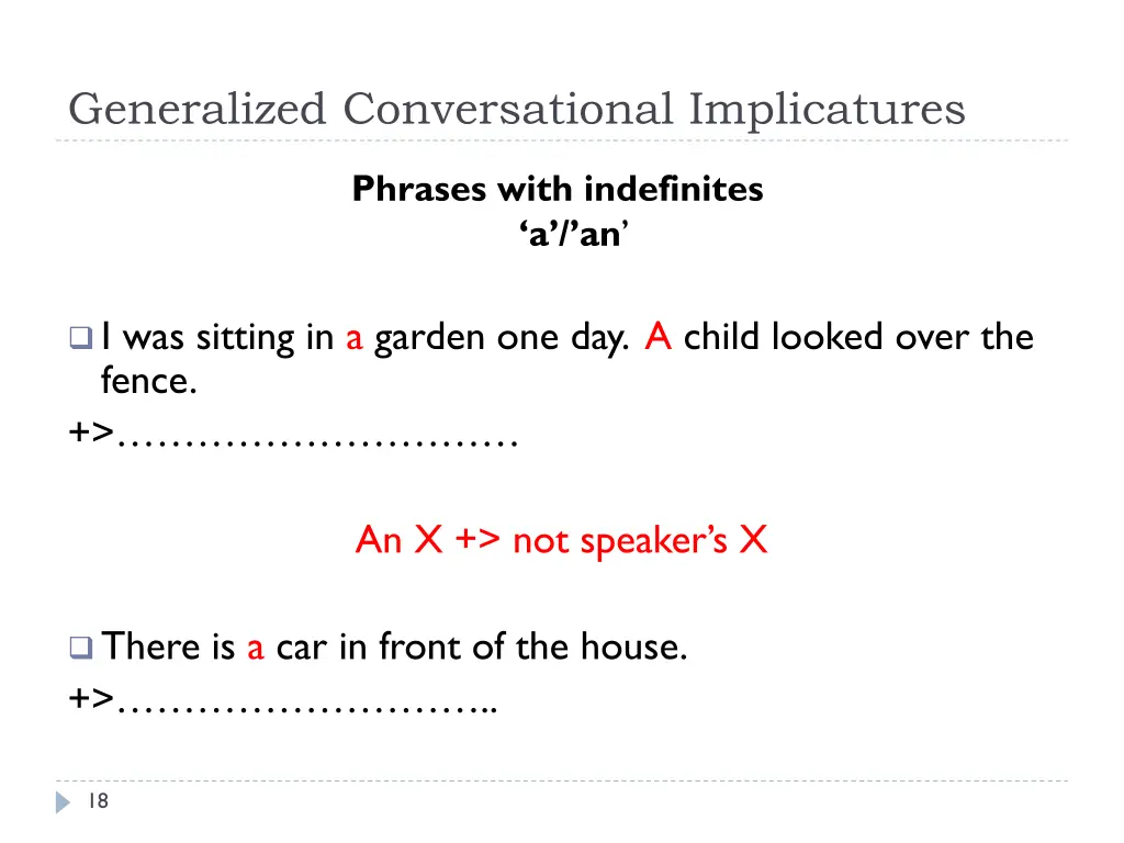 generalized conversational implicatures