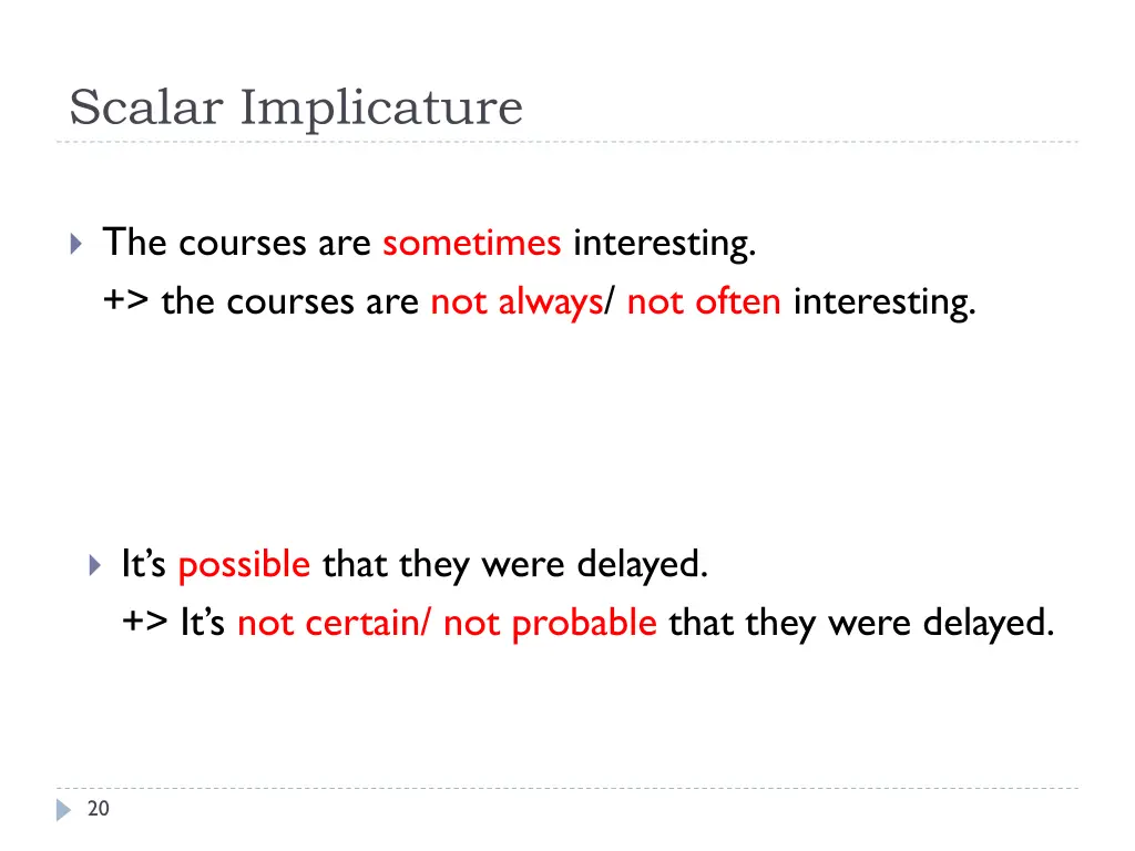 scalar implicature