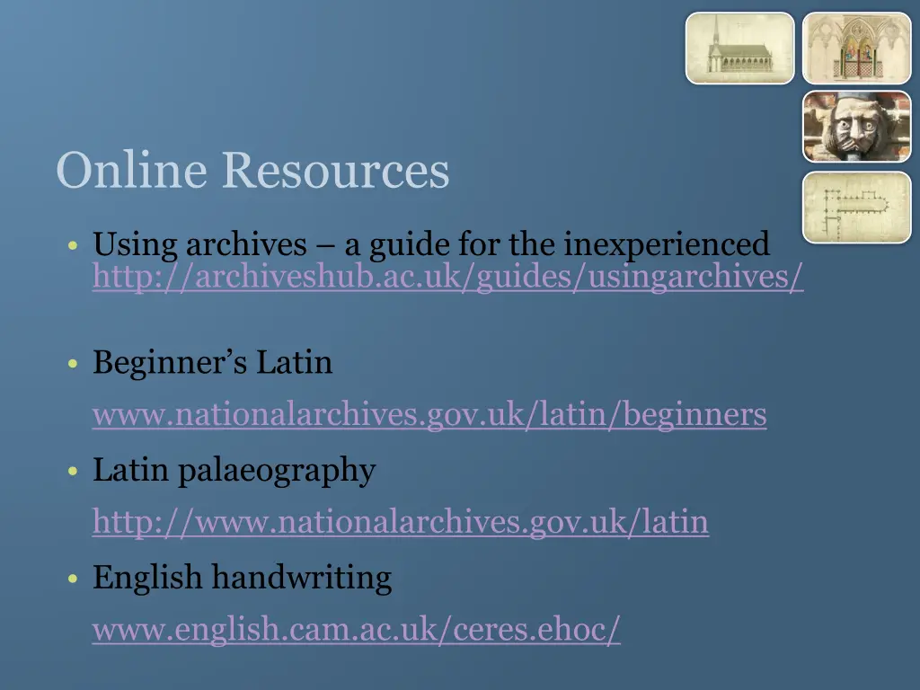 online resources