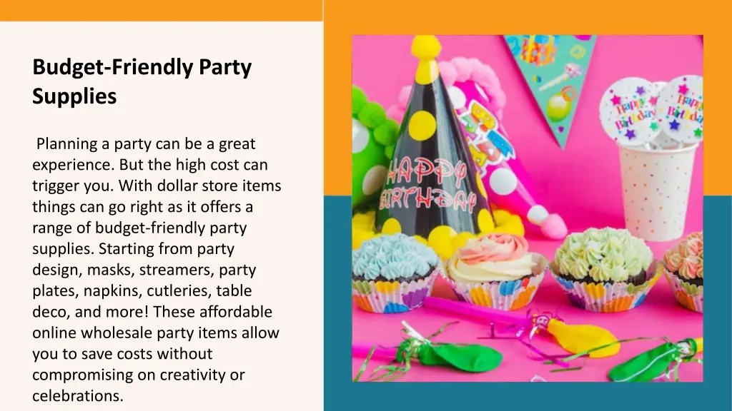 budget friendly party supplies