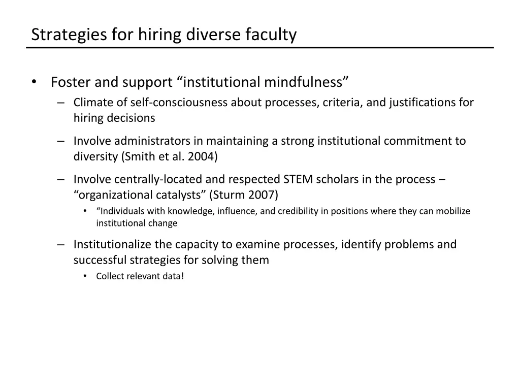 strategies for hiring diverse faculty 1