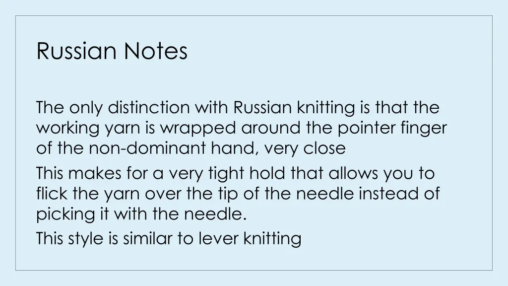 russian notes