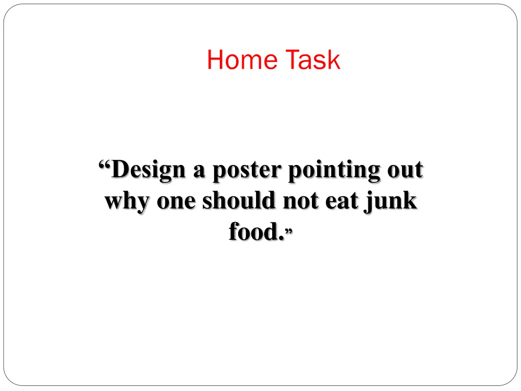 home task